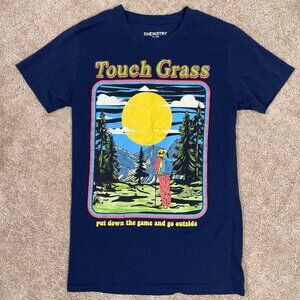 Chemistry Shirt Adult S Blue Hiking Camping Go Outside Touch Grass National Park